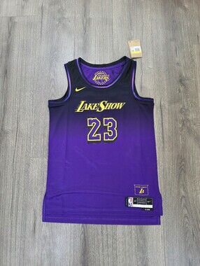 Nike Los Angeles Lakers Lebron James City Edition Jersey Mens Size 40 Small